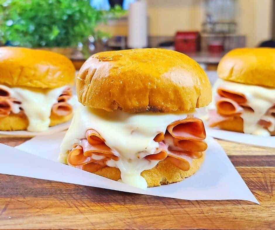 Easy Hot Ham and Cheese Sandwiches