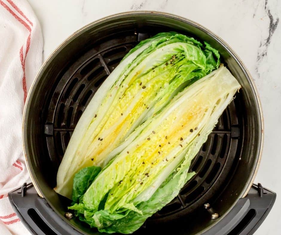 How To Make Air Fryer Grilled Caesar Salad