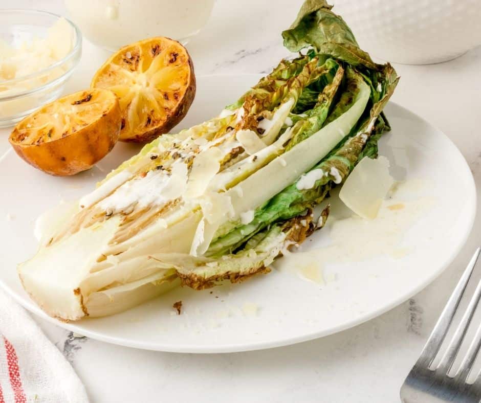 How To Make Air Fryer Grilled Caesar Salad
