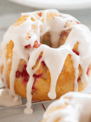 Air Fryer Raspberry Lemon Donuts