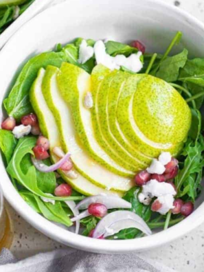 Air Fryer Roasted Pear Salad