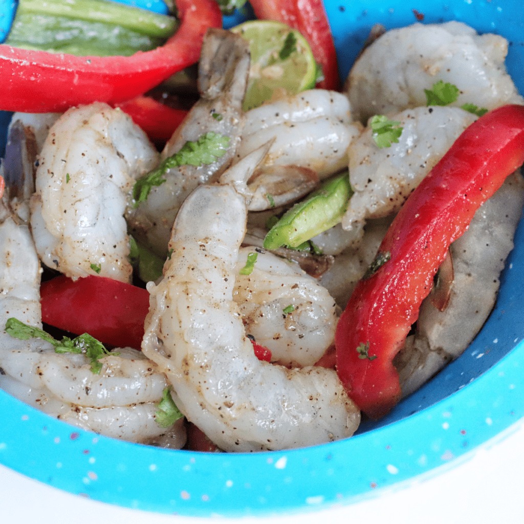 Air Fryer Shrimp Fajitas