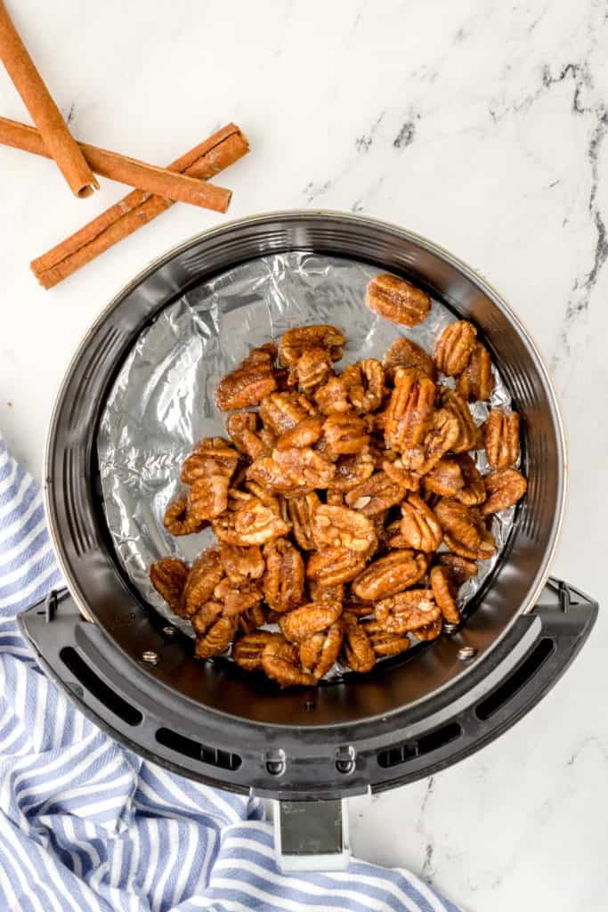 Candied Air Fryer Pecans