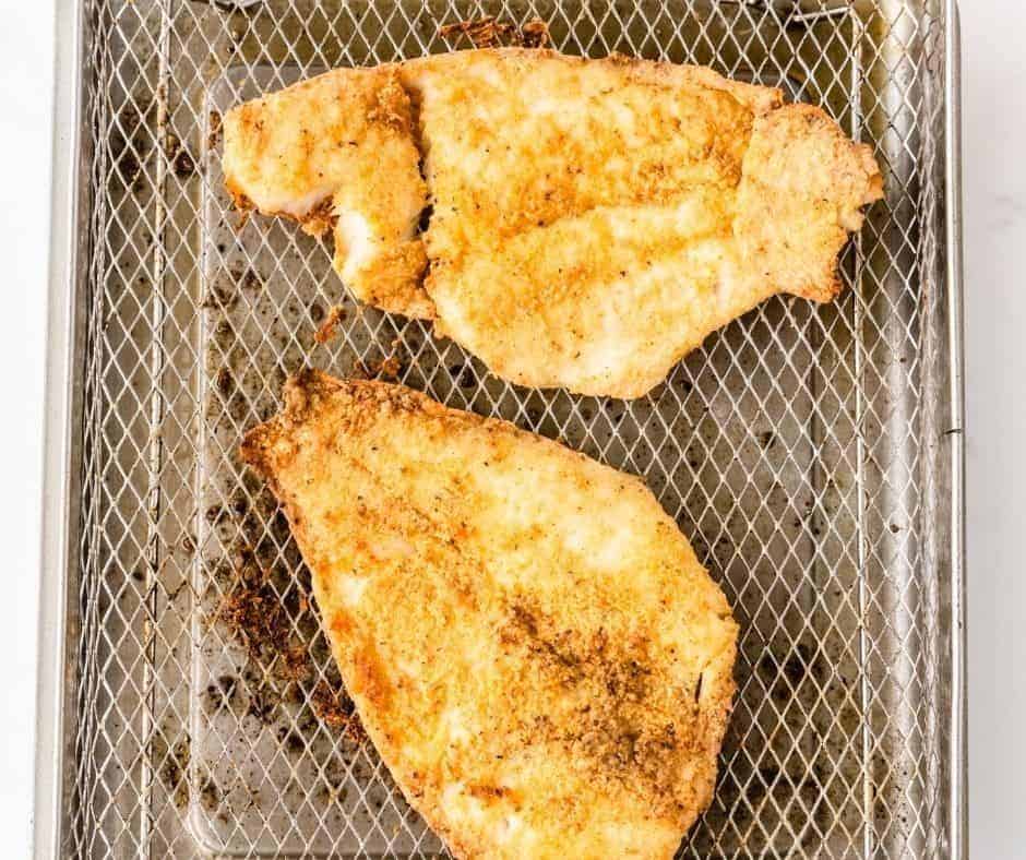 Air Fryer Flounder Fish Fork To Spoon