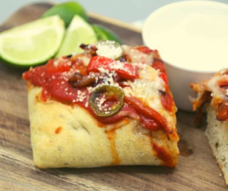 Air Fryer Pepper & Onion Flatbread