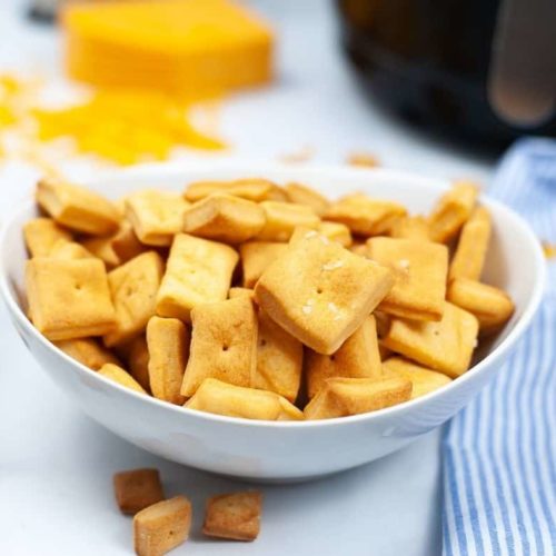 Air Fryer Homemade Cheez-Its - Fork To Spoon