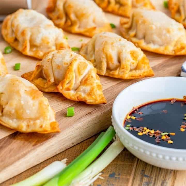 Air Fryer Ginger Pork Dumplings Fork To Spoon
