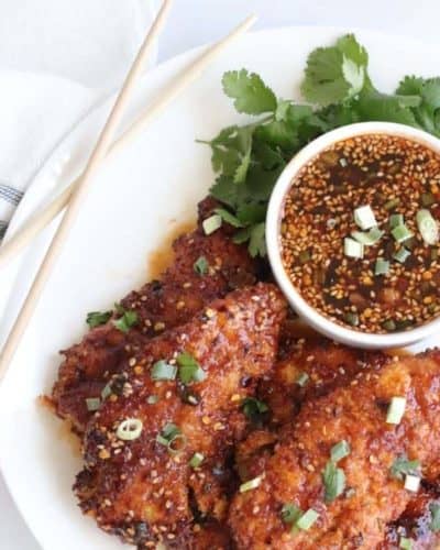 Air Fryer Korean Sticky Chicken Fingers