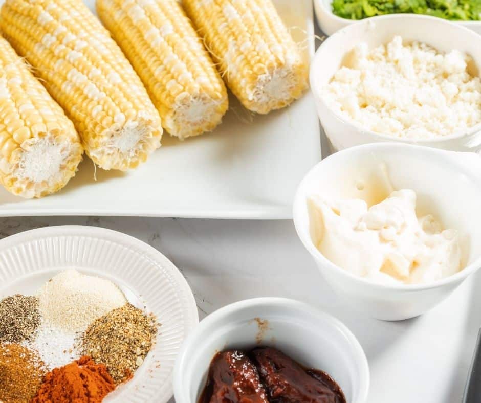 Ingredients Needed For Air Fryer Elotes Corn Ribs
