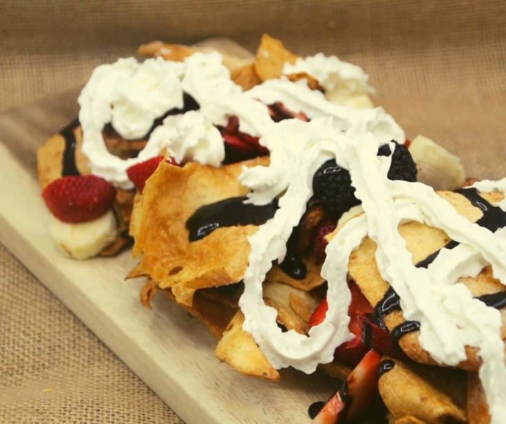 Air Fryer Dessert Nachos