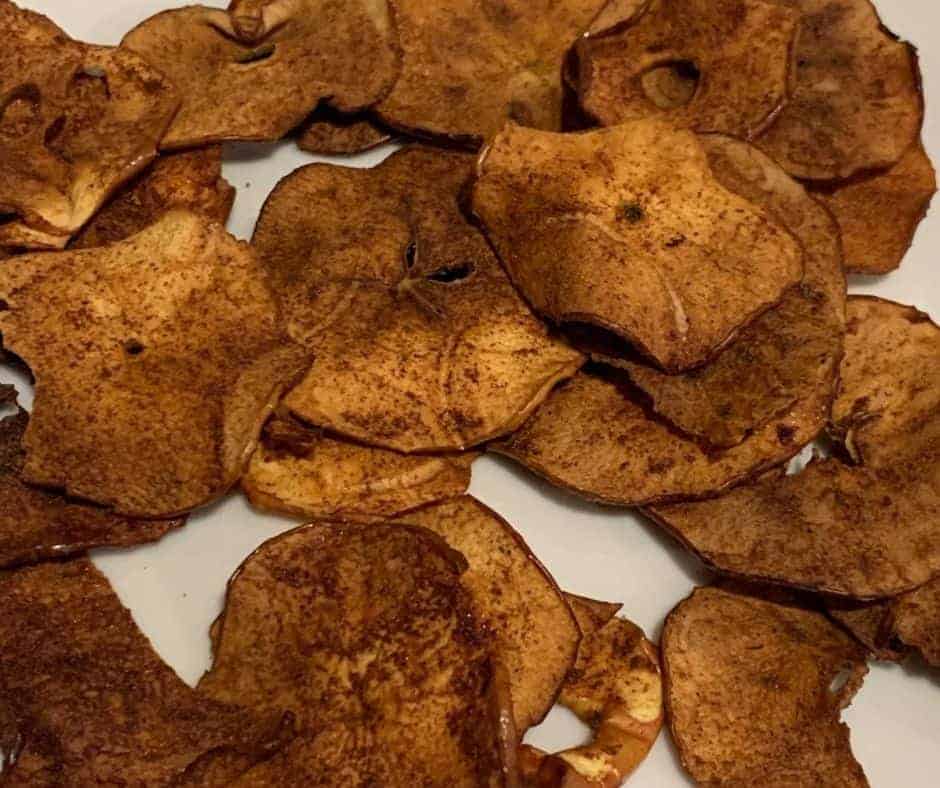 Air Fryer Cinnamon Apple Chips - Fork To Spoon