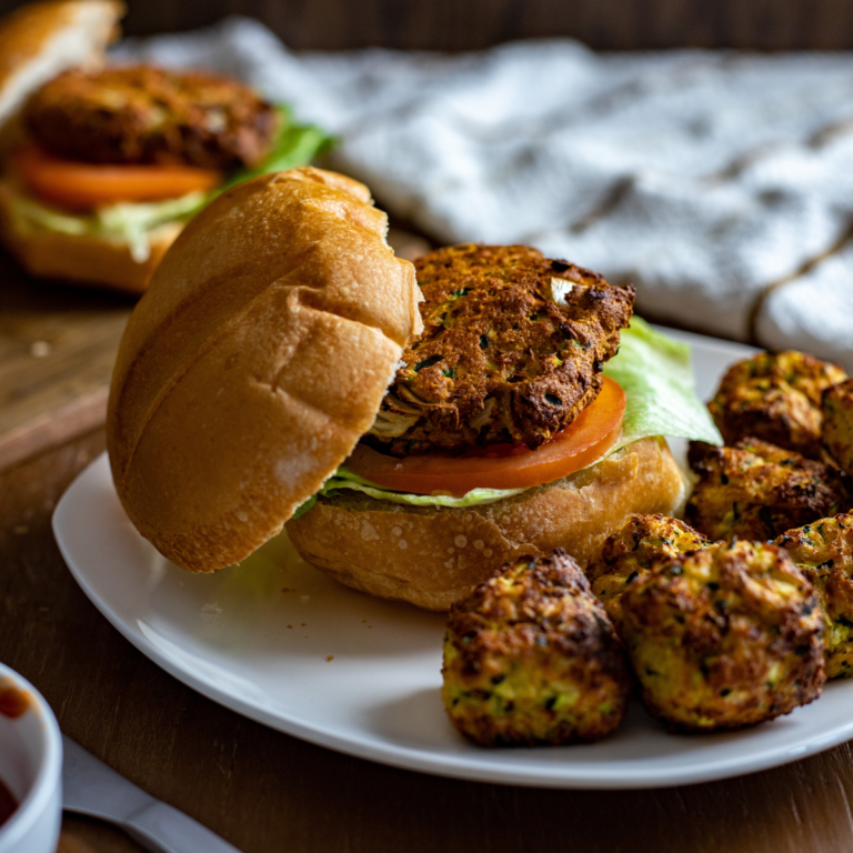 Air Fryer Frozen Veggie Burgers Fork To Spoon