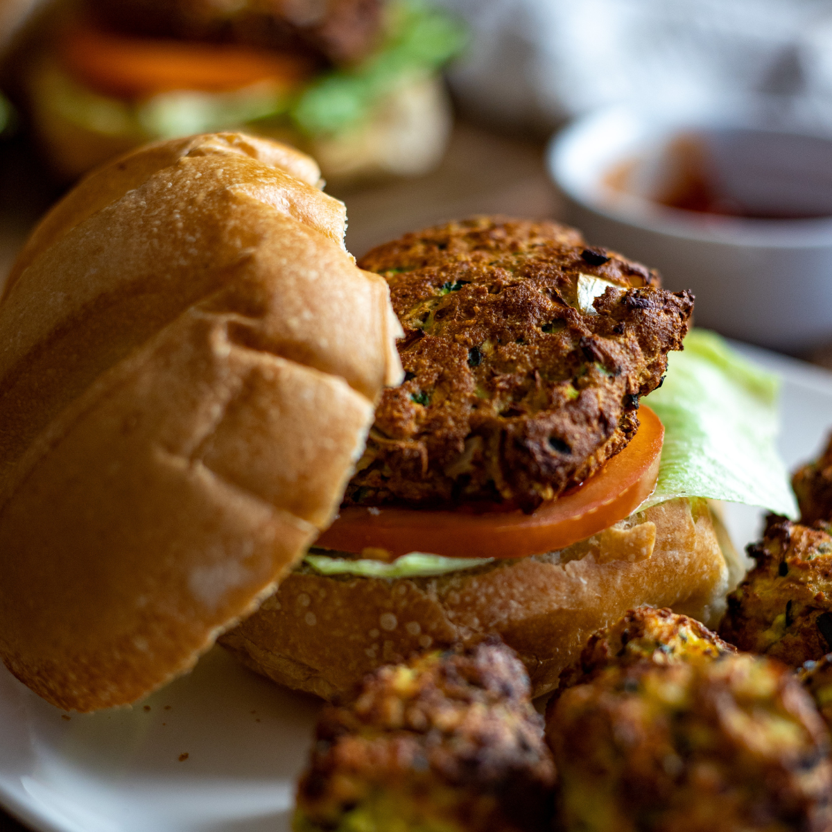 Air Fryer Frozen Veggie Burgers Fork To Spoon