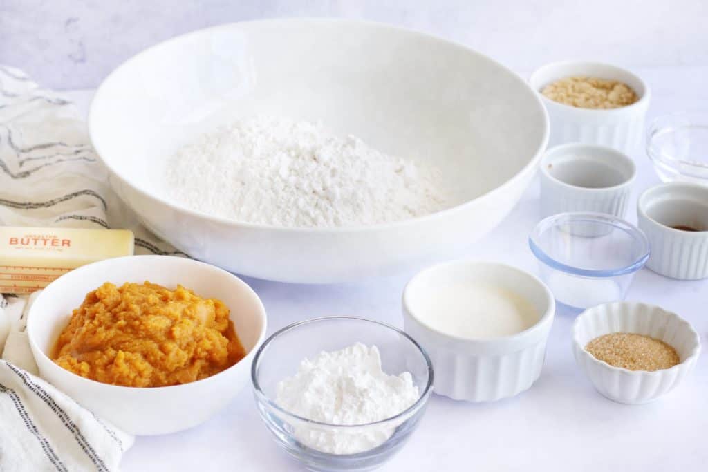 Ingredients Needed For Air Fryer Glazed Pumpkin Scones