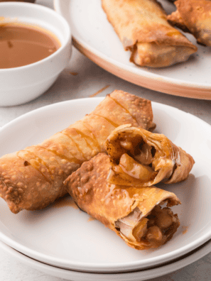 Air Fryer Apple Pie Egg Rolls