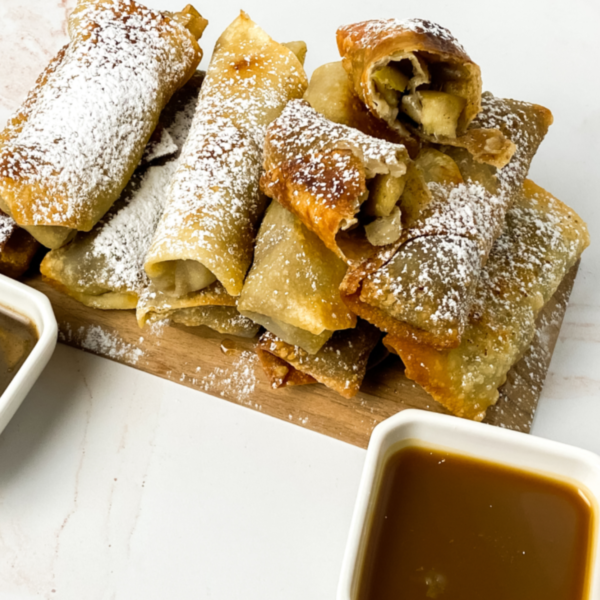 Air Fryer Apple Pie Egg Rolls Fork To Spoon