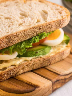 Air Fryer BLT With Hard-Boiled Eggs