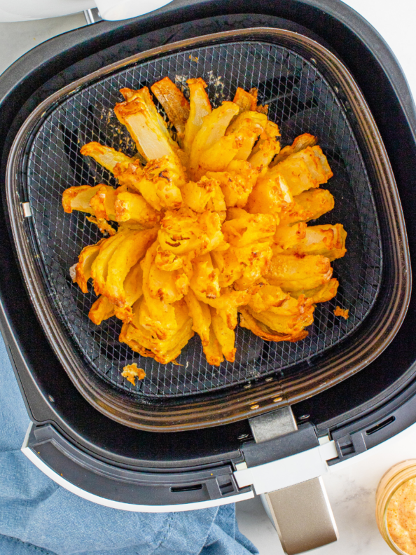 Air Fryer Frozen Onion Petals Fork To Spoon