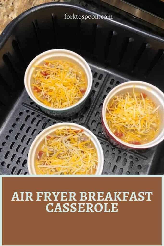Air Fryer Breakfast Casserole Pin