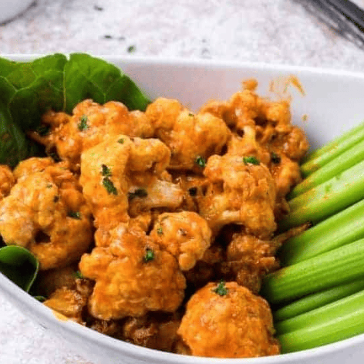 Air Fryer Buffalo Cauliflower Bites (7)