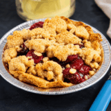 Air Fryer Cherry Crumb Pie