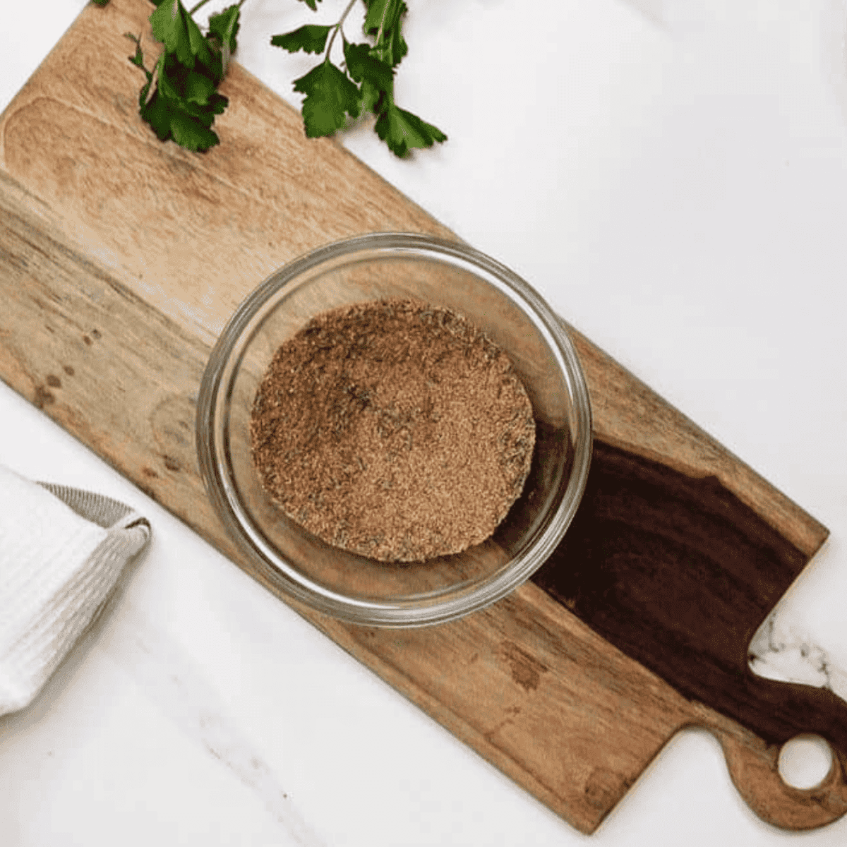 Ingredients needed for Air Fryer Chicken Tenders -No Breading on kitchen table.