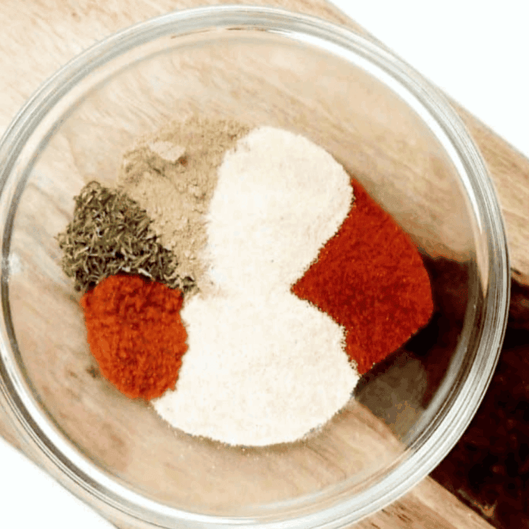 Add all of the seasonings into a large mixing bowl.