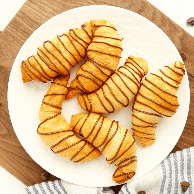 Air Fryer Chocolate Croissants - Simply Stacie