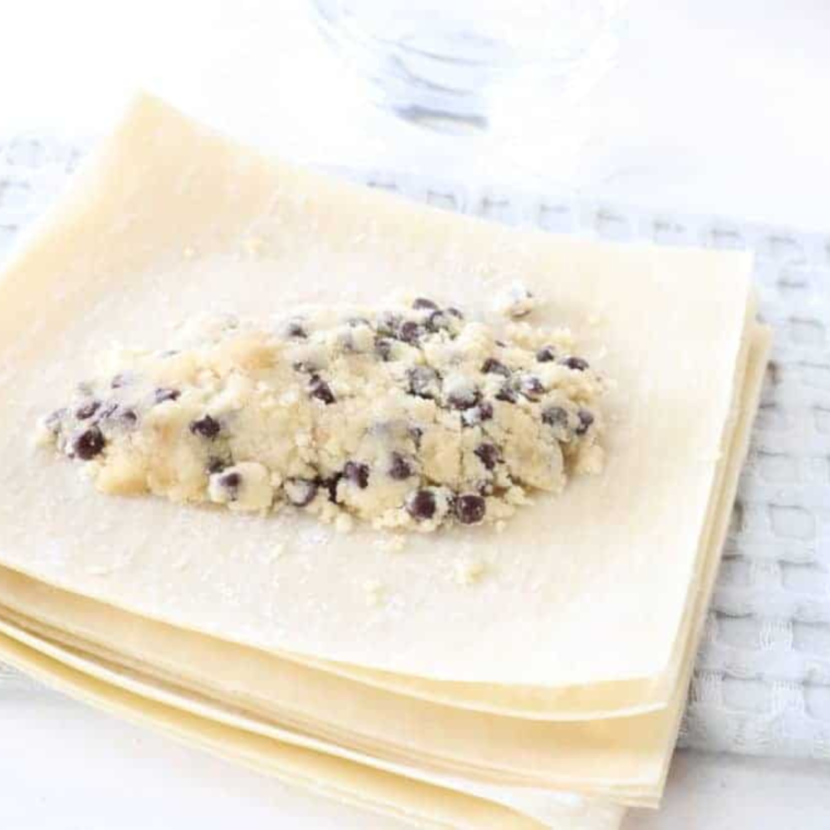 Air Fryer Cookie Dough Egg Rolls Fork To Spoon