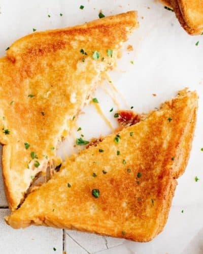 Air Fryer Jalapeño Popper Grilled Cheese