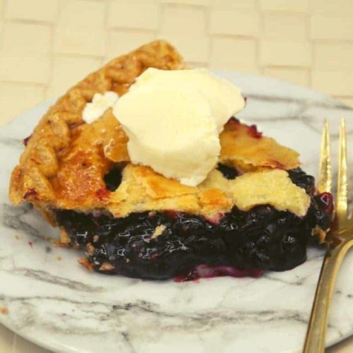 Air Fryer Blueberry Pie - Fork To Spoon