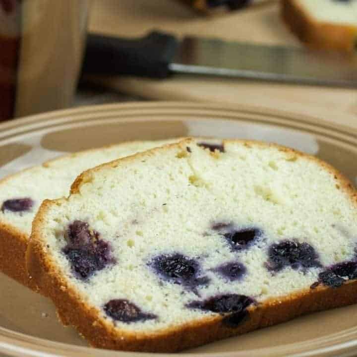 Air Fryer Lemon Blueberry Bread Fork To Spoon