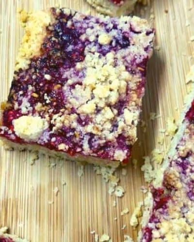 Air Fryer Raspberry Pie Bars