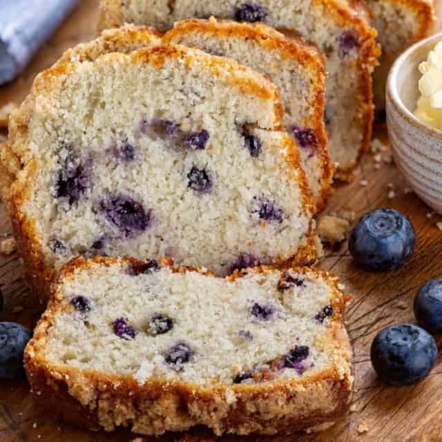 Air Fryer Blueberry Quick Bread Fork To Spoon