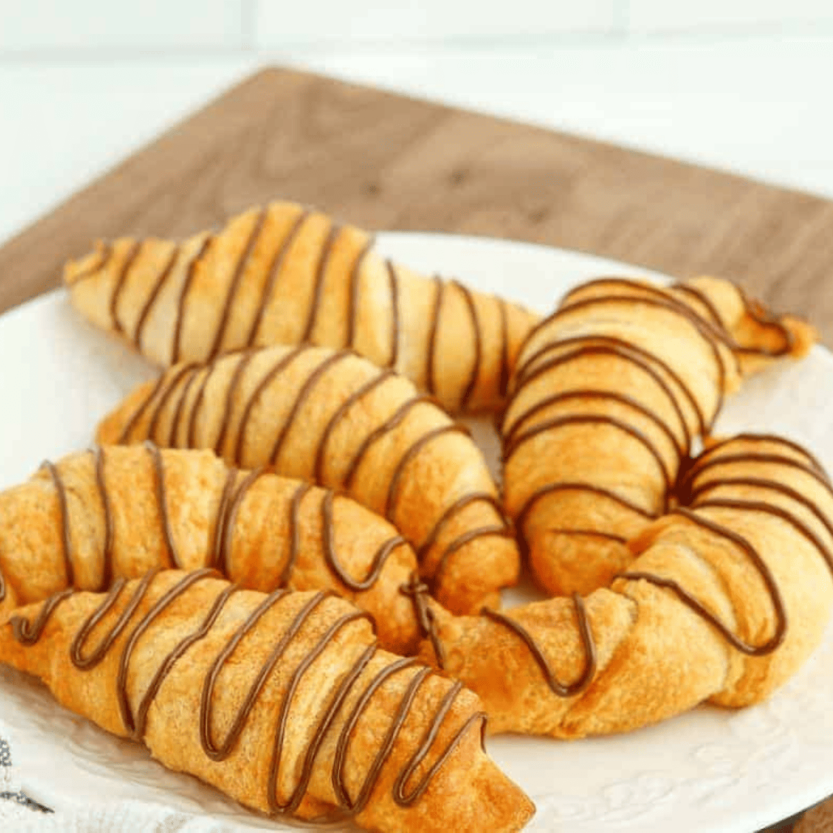 Air Fryer Nutella Croissants - Fork To Spoon