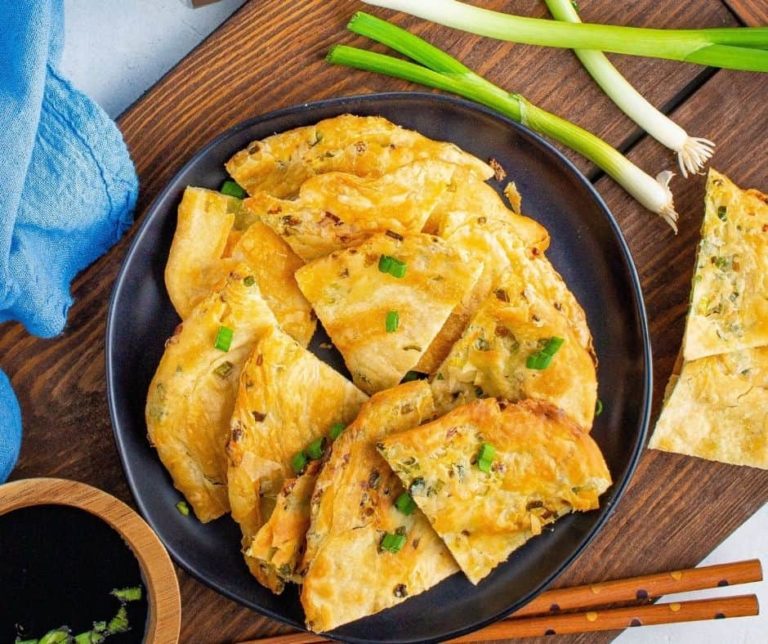 Air Fryer Scallion Pancakes Fork To Spoon