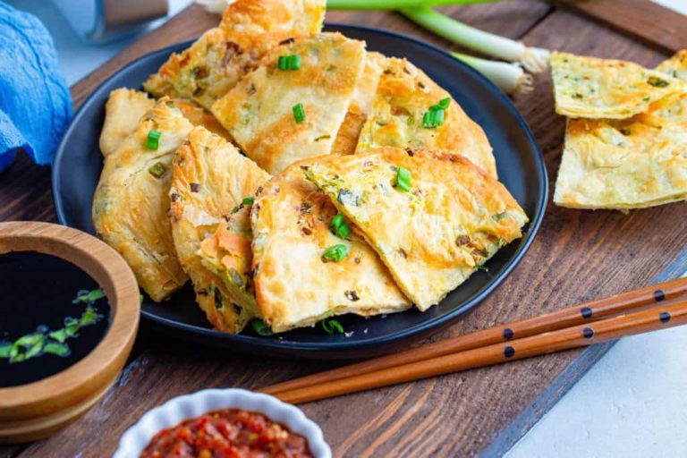 Air Fryer Scallion Pancakes Fork To Spoon