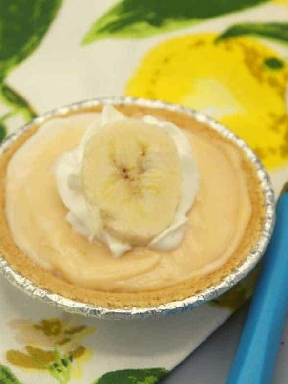 Air Fryer Banana Caramel Pie Fork To Spoon