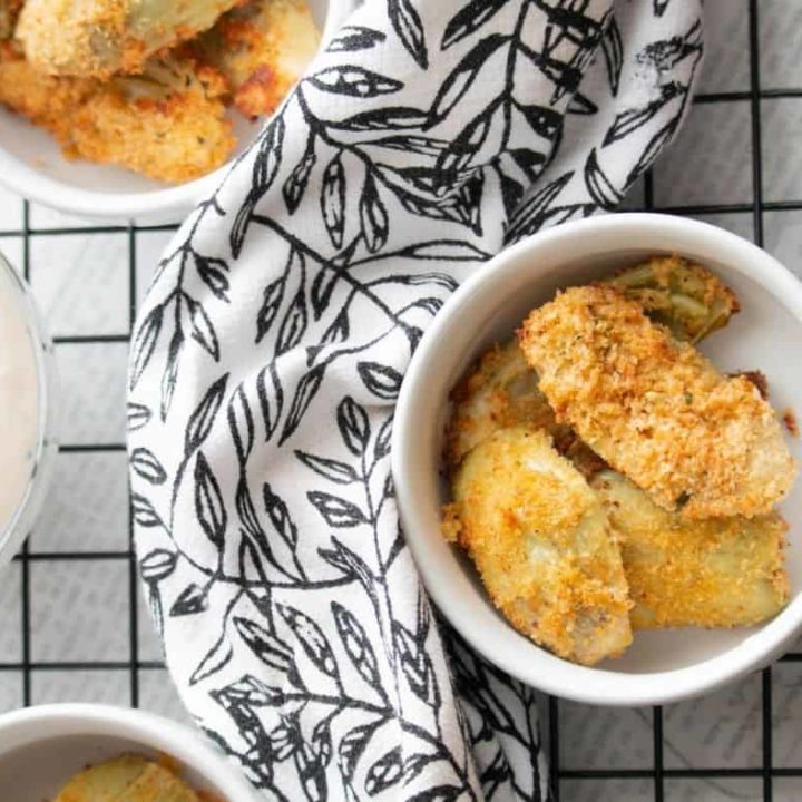 Crispy Air Fried Artichoke Hearts Fork To Spoon
