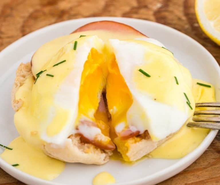Air Fryer Eggs Benedict Fork To Spoon