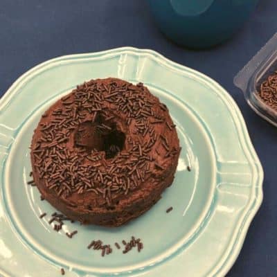 Air Fryer Chocolate Glazed Donuts