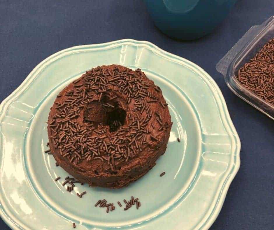 Air Fryer Chocolate Glazed Donuts