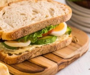 Air Fryer BLT With Hard-Boiled Eggs