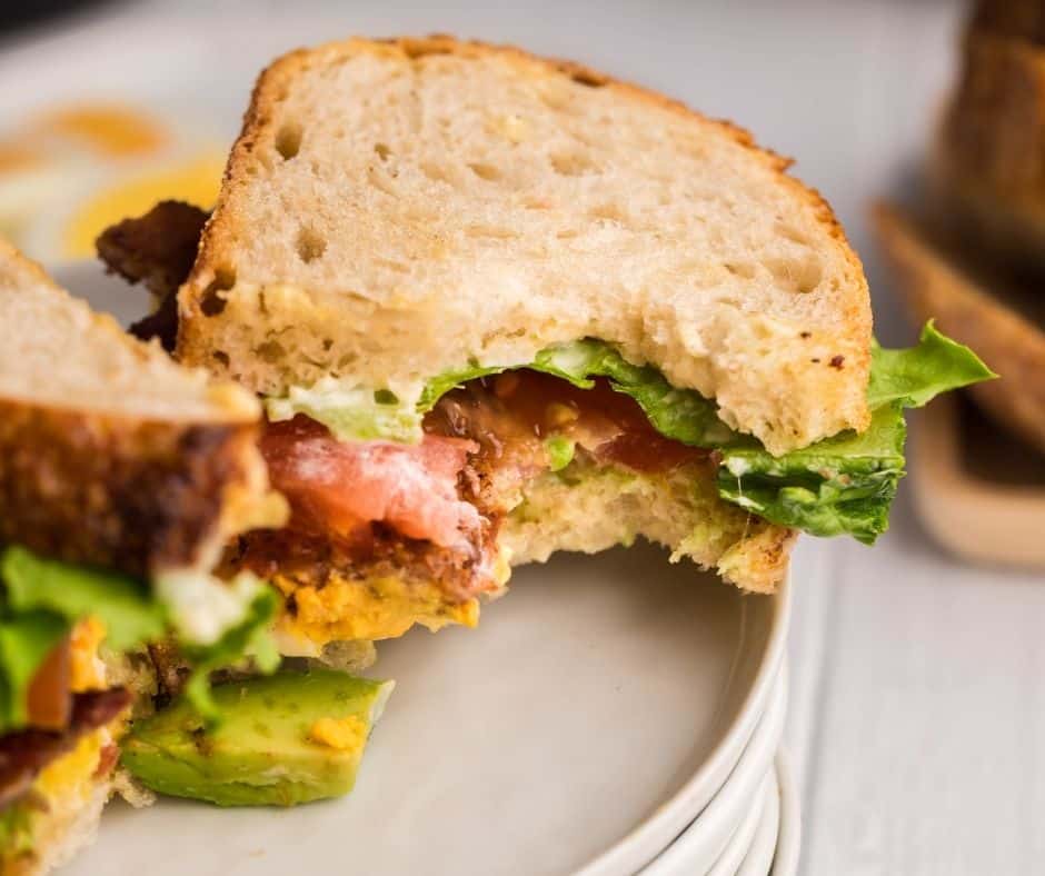 Air Fryer BLT With Hard-Boiled Eggs