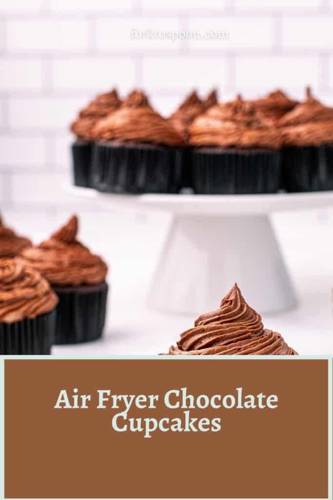 Air Fryer Chocolate Cupcakes