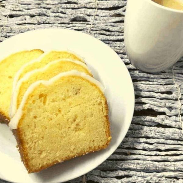 Air Fryer Iced Lemon Pound Cake Fork To Spoon