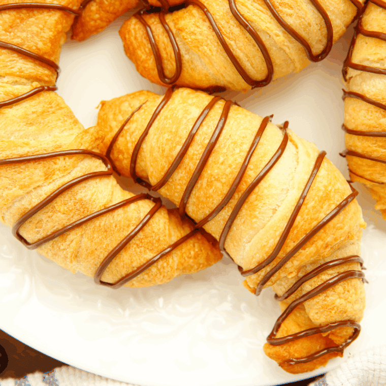 Golden, flaky Arby’s-style chocolate turnover filled with melted chocolate chips.