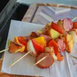 Blackstone Griddle Hawaiian Kielbasa Kabobs