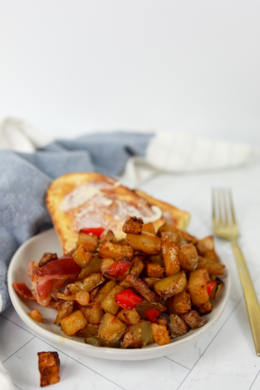 Crispy on the outside, fluffy inside &mdash; these air fryer breakfast potatoes are ready in 20 minutes with no soaking. Better than the diner. Tested recipe.