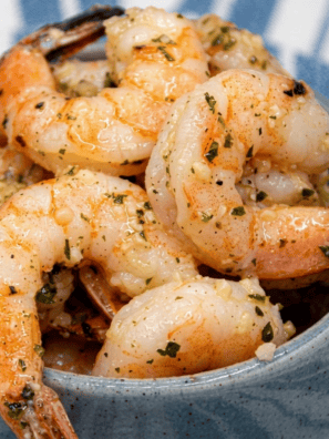 Easy Air Fryer Garlic Parmesan Shrimp